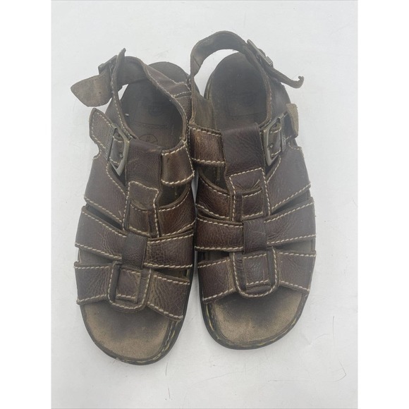 VTG Dr Martens Sandals Mens Size 13 Fish‎ Chunky Leather Strap Caged 8092 Y2K main image 5